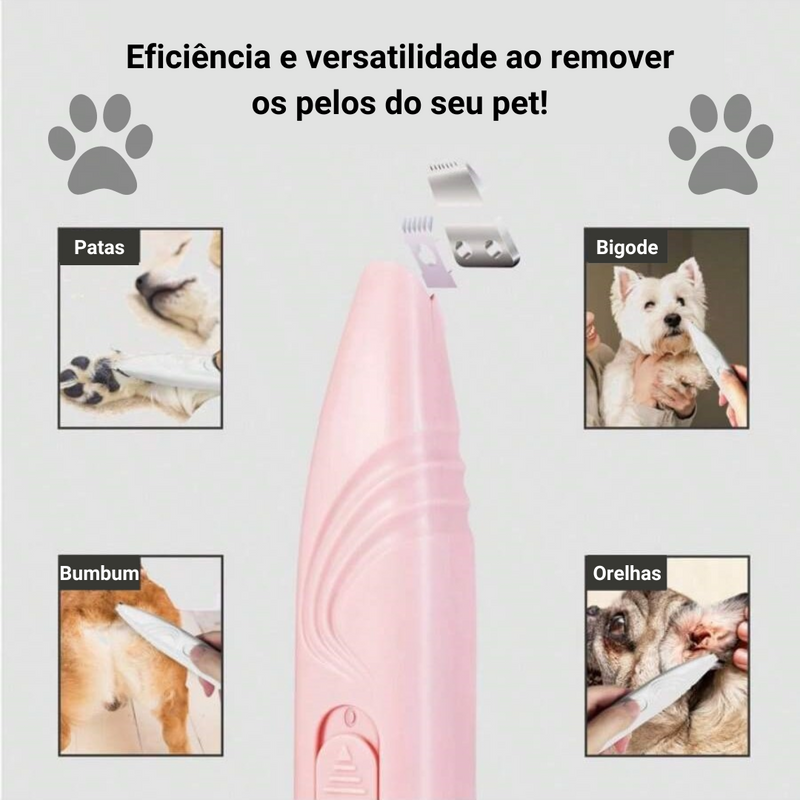 Aparador de Pelos Elétrico para Pets