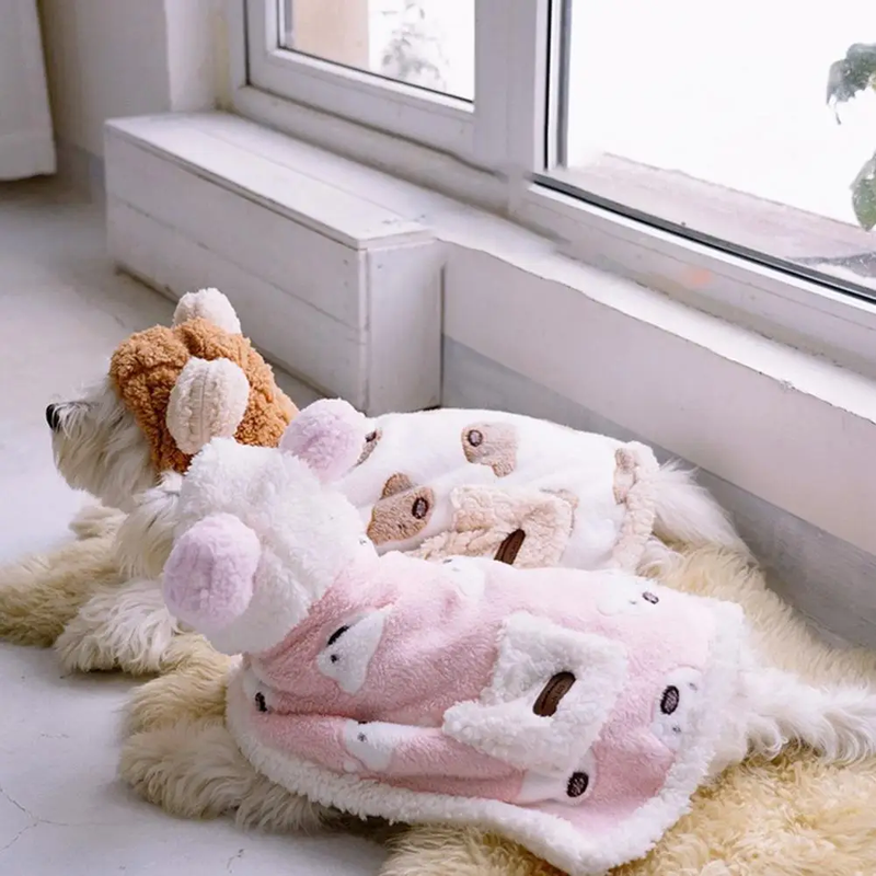 Cobertor Quentinho com Capuz para Cães