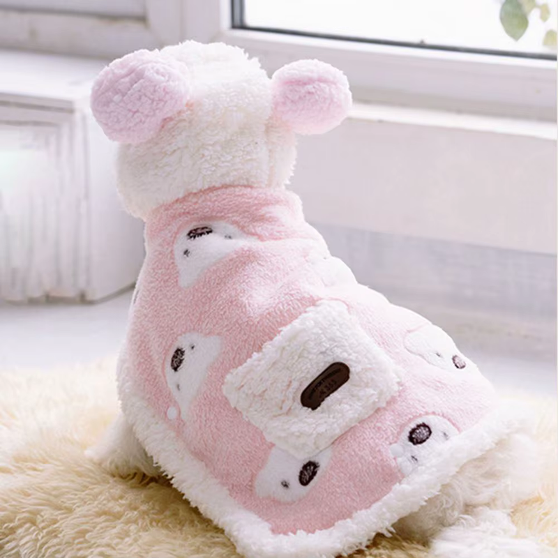 Cobertor Quentinho com Capuz para Cães