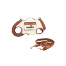 Mochila de Ombro de Couro para Cães