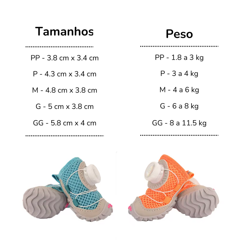 Botinhas de Passeio para Cães