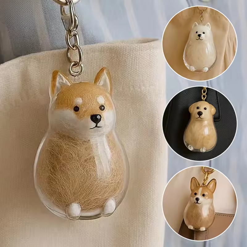 Chaveiro de Acrílico para Pelos de Cães