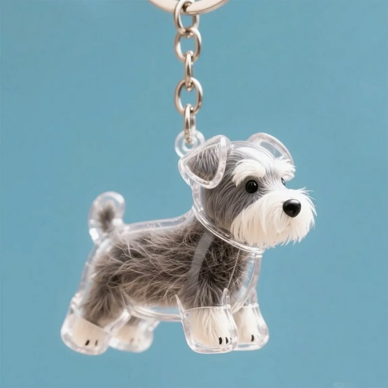 Chaveiro de Acrílico para Pelos de Cães