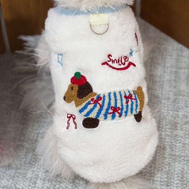 Colete Quentinho com Estampa Smile para Cães