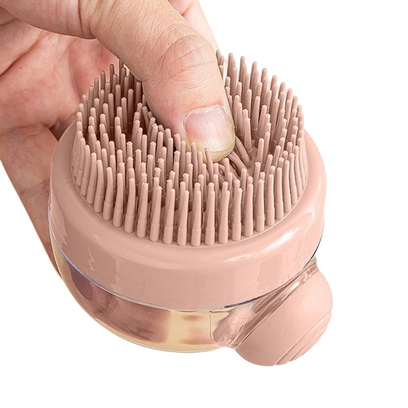 Escova de Banho com Dispenser para Shampoo