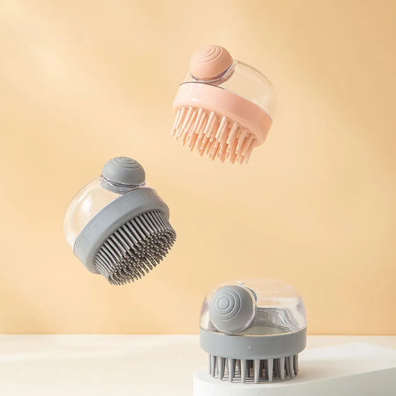 Escova de Banho com Dispenser para Shampoo
