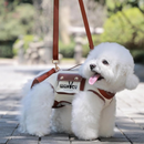 Mochila de Ombro de Couro para Cães