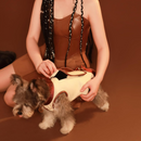 Mochila de Ombro de Couro para Cães