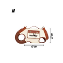 Mochila de Ombro de Couro para Cães