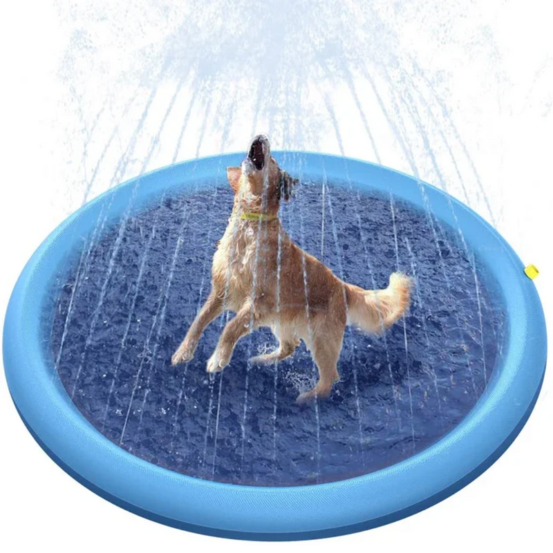 Piscina Inflável com Chafariz para Pets