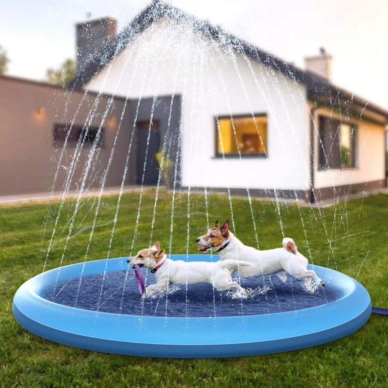 Piscina Inflável com Chafariz para Pets