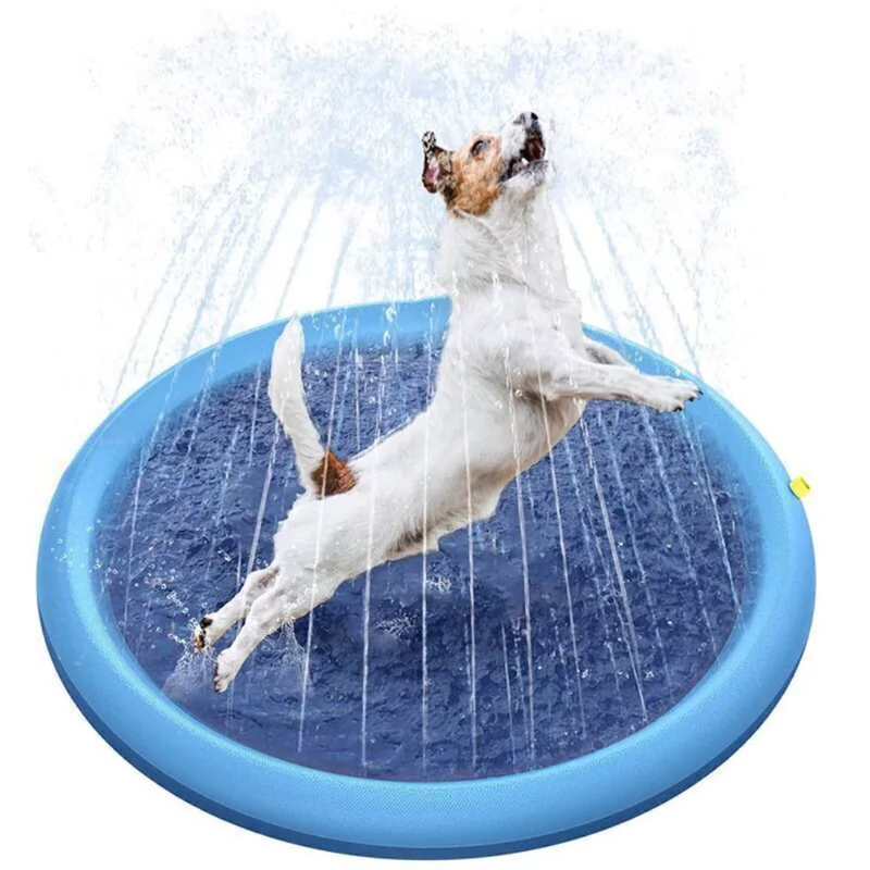 Piscina Inflável com Chafariz para Pets