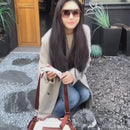 Mochila de Ombro de Couro para Cães