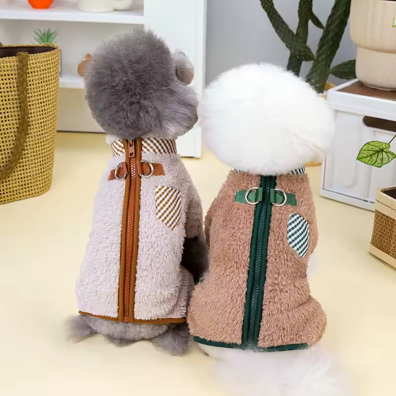 Roupinha de Pelúcia Quentinha para Cães
